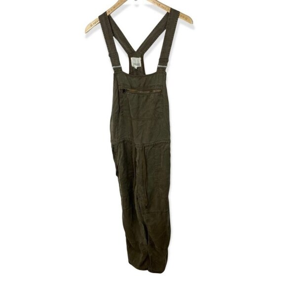 Aritzia Wilfred Free Green Lyocell Valletta Overalls Size XXS Jumpsuit Playsuit - Picture 6 of 12